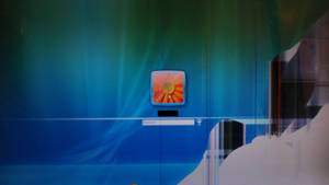 Cracked Computer Screen Log In Wallpaper