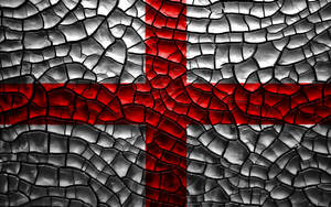 Cracked England Flag Wallpaper
