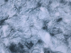 Cracked Frozen Water