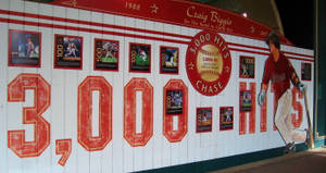 Craig Biggio 3000 Hits Mural Wallpaper