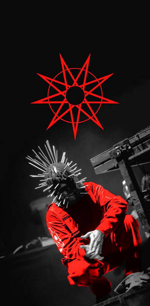 Craig Jones Red Slipknot Logo Wallpaper