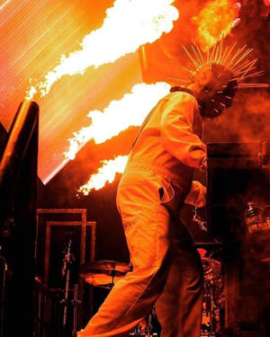 Craig Jones Stage On Flames Wallpaper