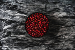 Cranberries On Bowl Food Desktop Wallpaper