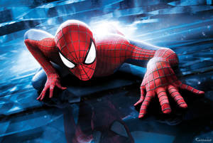 Crawling Spider Man 4k Wallpaper