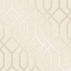 Cream Geometric Quartz Wallpaper
