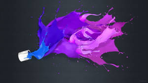 Creative Can Throwing Paint Wallpaper