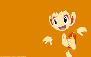 Creative Chimchar Pokemon Illustration Wallpaper