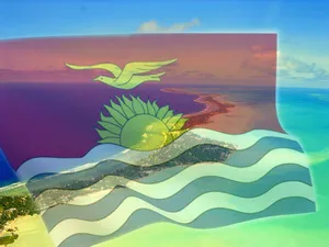 Creative Kiribati Flag Wallpaper