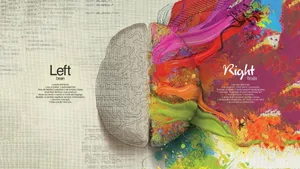 Creative Left And Right Brain Wallpaper