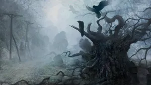 Creepy Dead Trees Wallpaper