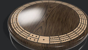 Cribbage Brown Polished Wood Set Wallpaper