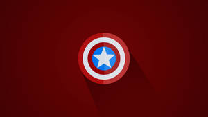 Crimson Captain America Shield Wallpaper