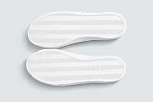 Crisp Image Of White Shoe Sole Wallpaper