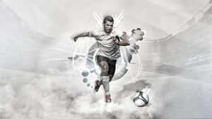 Cristiano Ronaldo Leading His Team To Glory On The Soccer Field Wallpaper