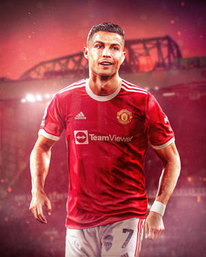 Cristiano Ronaldo Manchester United Fantasy Art Wallpaper