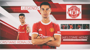 Cristiano Ronaldo Manchester United Legend Wallpaper