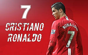 Cristiano Ronaldo Manchester United Number 7 Wallpaper