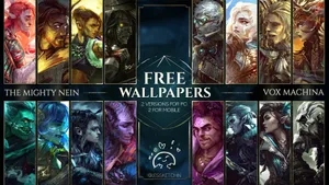 Critical Role The Mighty Nein And Vox Machina Wallpaper
