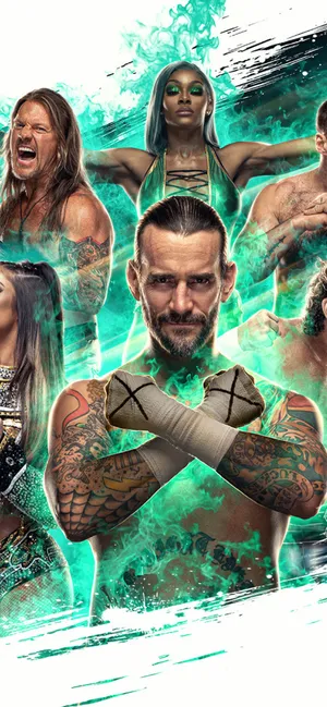 Cropped Aew Poster Wallpaper