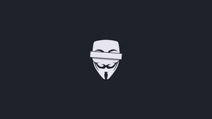 Crossed Out Guy Fawkes Hacker Logo Wallpaper