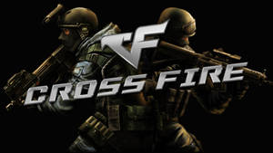 Crossfire Logo With Snipers Wallpaper