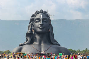 Crowds Gathering Lord Shiva 8k Wallpaper