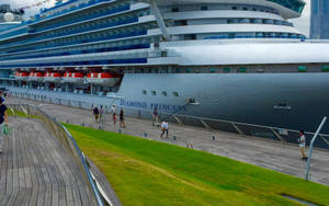 Cruise Ship In Yokohama Wallpaper