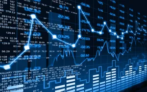 Crypto Line Graph Background Wallpaper