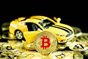 Cryptocurrency With Toy Car Wallpaper