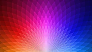 Crystal Blue Fantasy: A Geometric Desktop Wallpaper Wallpaper