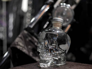 Crystal Head Vodka In An Industrial Setting Wallpaper