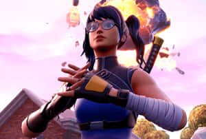 Crystal Skin Explosion Fortnite Wallpaper