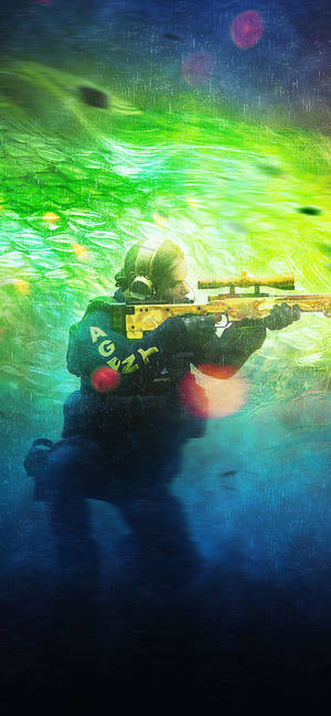 Cs Go Soldier Aiming Sniper Iphone Wallpaper