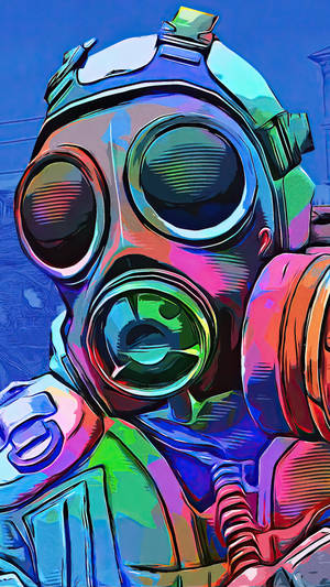 Cs Go Soldier With Gas Mask Iphone Wallpaper
