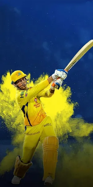 Csk 2021 Yellow Powder Wallpaper