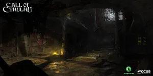 Cthulhu Manor Staircase Art Wallpaper