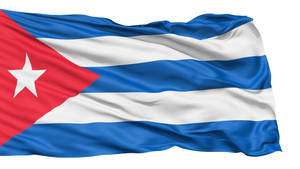 Cuban Flag White Background Wallpaper