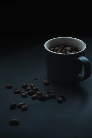 Cup Of Coffee Whole Beans Wallpaper