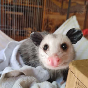 Curious Opossum In The Wild Wallpaper