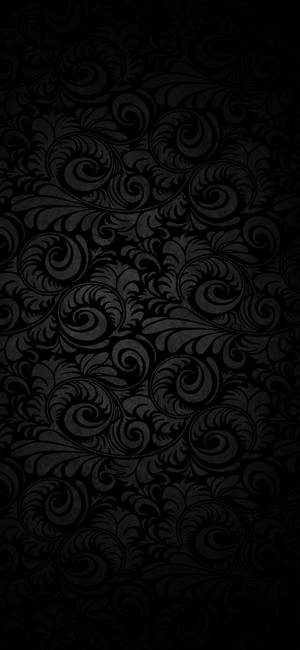 Curled Ferns Black Apple Iphone Wallpaper