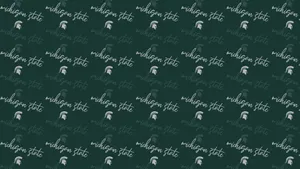 Cursive Michigan State University Wallpaper