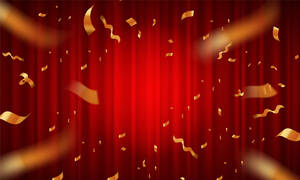 Curtain Awards Party Background Wallpaper