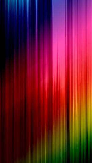 Curtain Illuminated By Rainbow Stripes Wallpaper