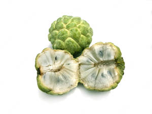 Custard Apples Cut In Half Wallpaper