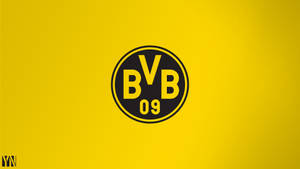 Custard Yellow Borussia Dortmund Logo Wallpaper