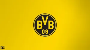Custard Yellow Borussia Dortmund Logo Wallpaper