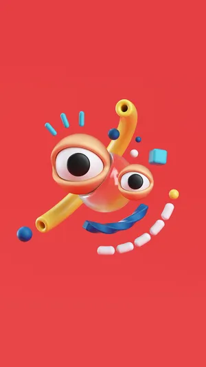Cute 3d Phone Abstract Face Wallpaper