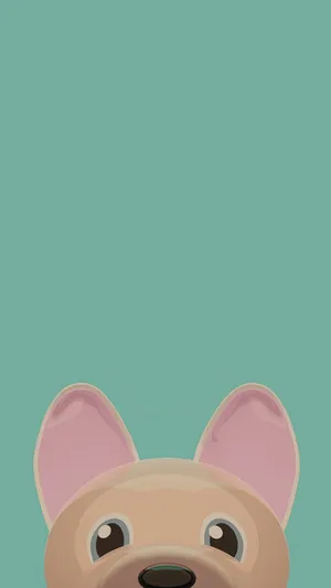 Cute 3d Phone Brown Dog Wallpaper