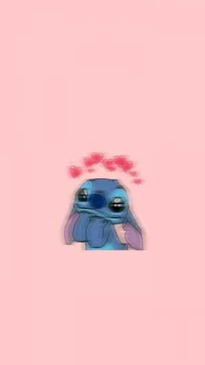 Cute Aesthetic Cartoon Adorable Stitch Wallpaper