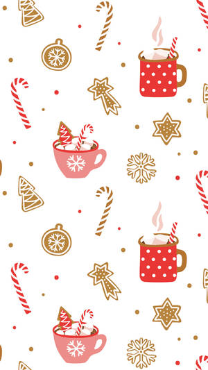 Cute Aesthetic Christmas Decorations Pattern Wallpaper
